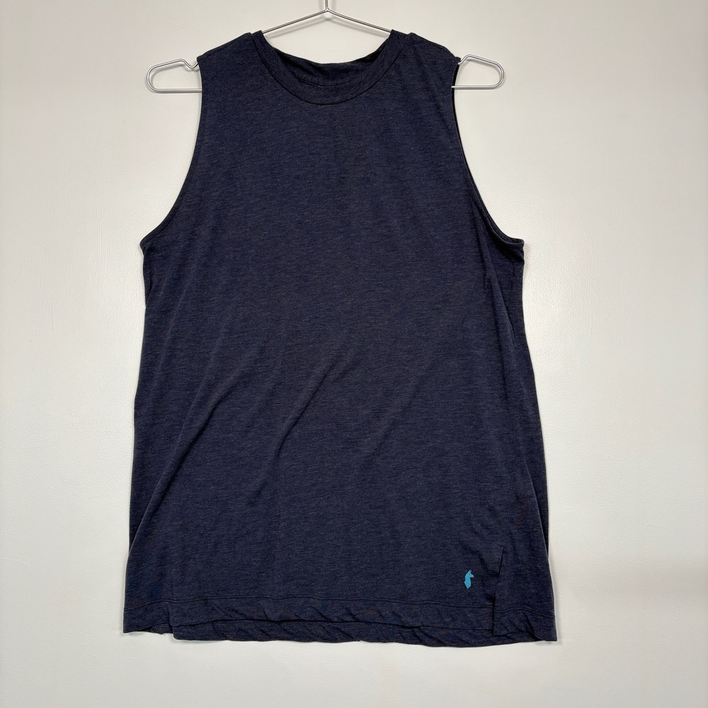 Cotopaxi Women Tank Top XL Blue Heathered Sleeveless Llama Activewear Outdoor